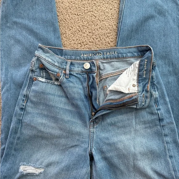 American Eagle Outfitters Blue Baggy Jeans - Picture 10 of 13
